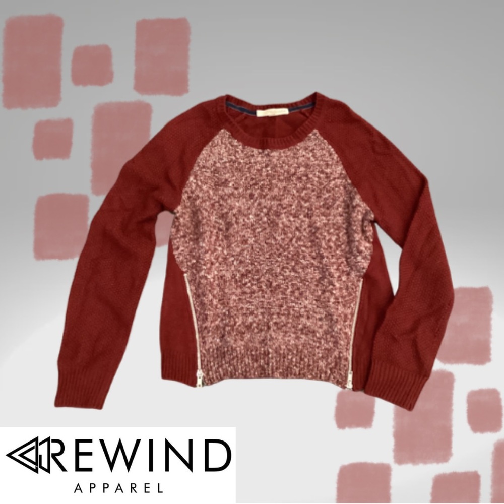 Burgundy Sweater by Rewind